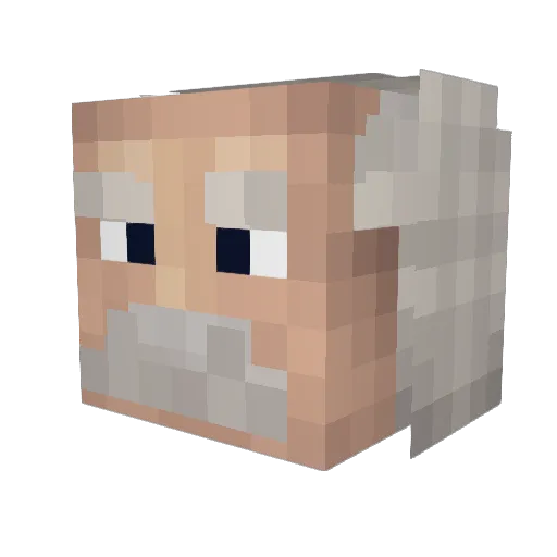 Niedermaxler Minecraft avatar head, 3D render