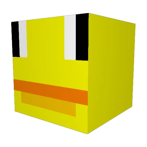 NiekName Minecraft avatar head, 3D render