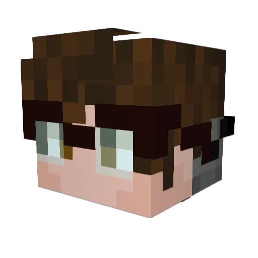Niel13 Minecraft avatar head, 3D render