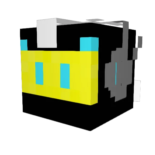 Nielon_Saberton Minecraft avatar head, 3D render
