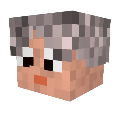 Niels187 Minecraft avatar head, 3D render