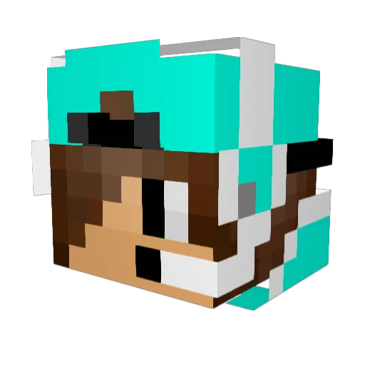 NielsCynthia Minecraft avatar head, 3D render