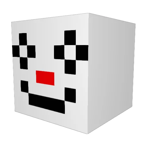 NielsDeMoaan Minecraft avatar head, 3D render