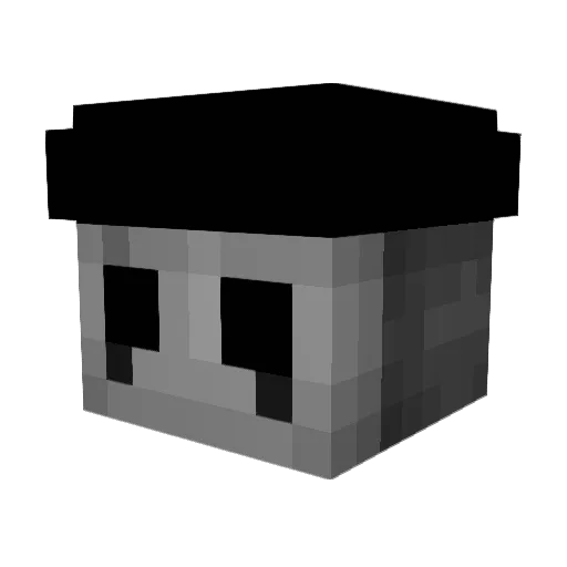 Niels_Crazy Minecraft avatar head, 3D render