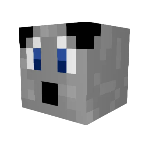 Nielsen101 Minecraft avatar head, 3D render