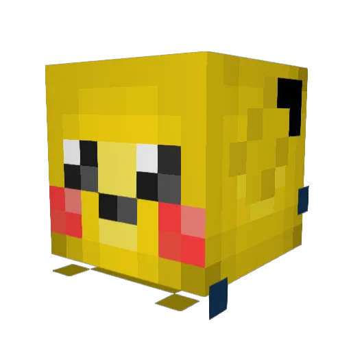 Nielsiee Minecraft avatar head, 3D render