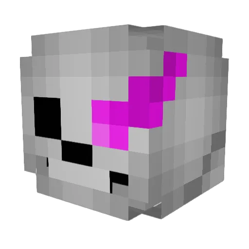 Niemeand Minecraft avatar head, 3D render