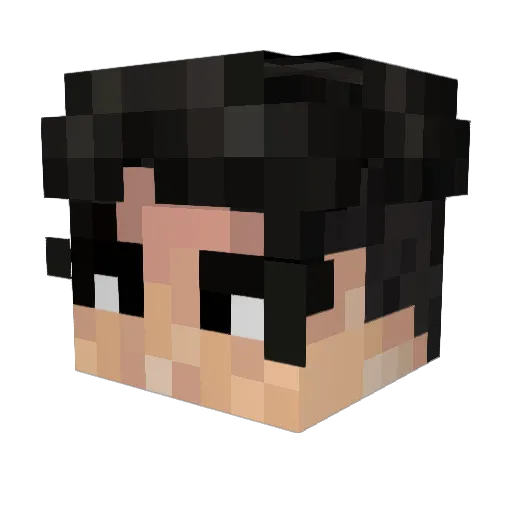 Nieto16 Minecraft avatar head, 3D render