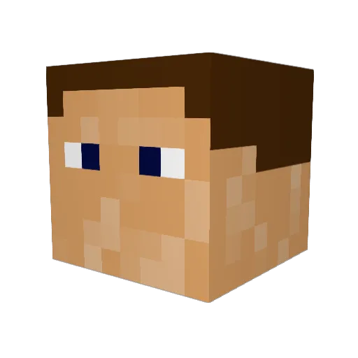 Niety5 Minecraft avatar head, 3D render