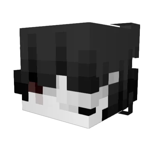 Nietzsche Minecraft avatar head, 3D render