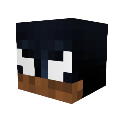 NievN Minecraft avatar head, 3D render