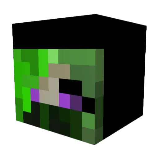 NifNafGirl Minecraft avatar head, 3D render