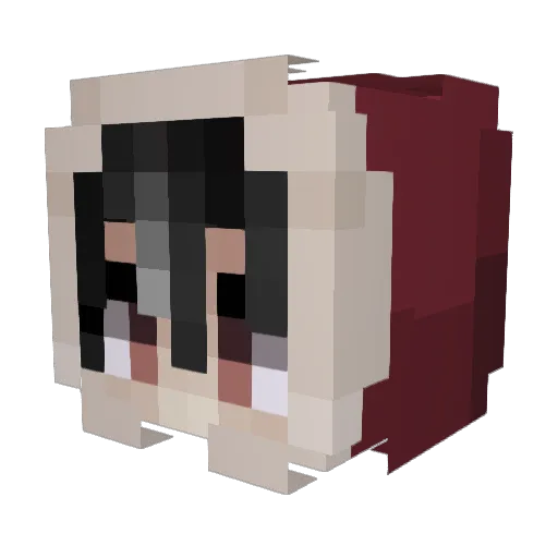 Nifcoris Minecraft avatar head, 3D render