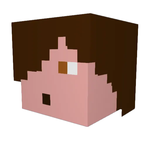 NifelHollow Minecraft avatar head, 3D render