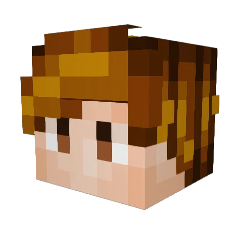 Niffler03 Minecraft avatar head, 3D render
