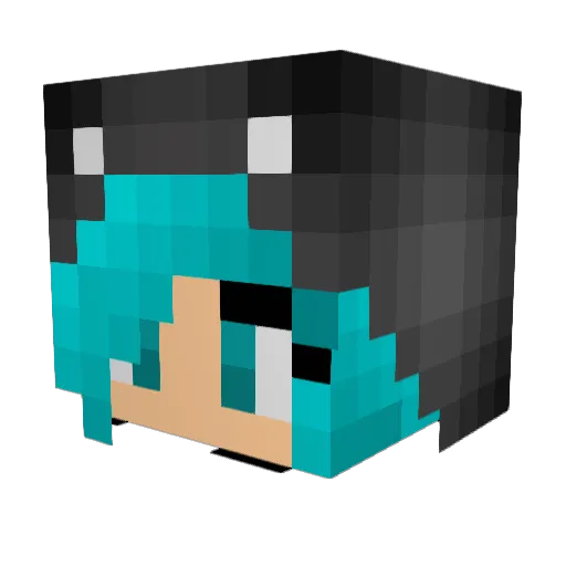 Niffling Minecraft avatar head, 3D render