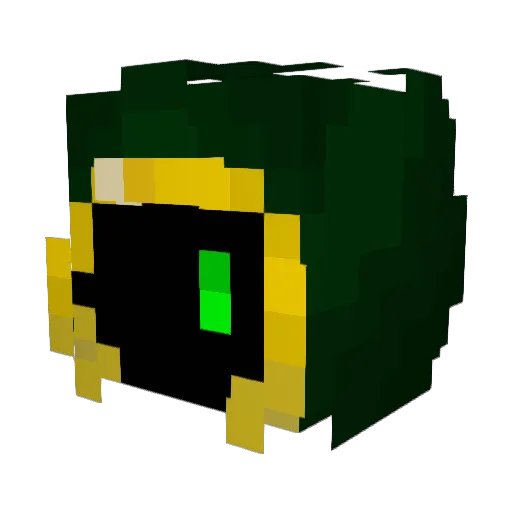 Niflhym Minecraft avatar head, 3D render