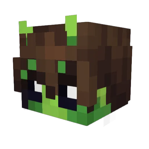 Niflop Minecraft avatar head, 3D render