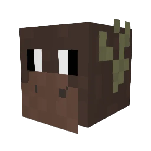NiftyMoose Minecraft avatar head, 3D render