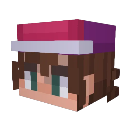 NiftyNimbus Minecraft avatar head, 3D render