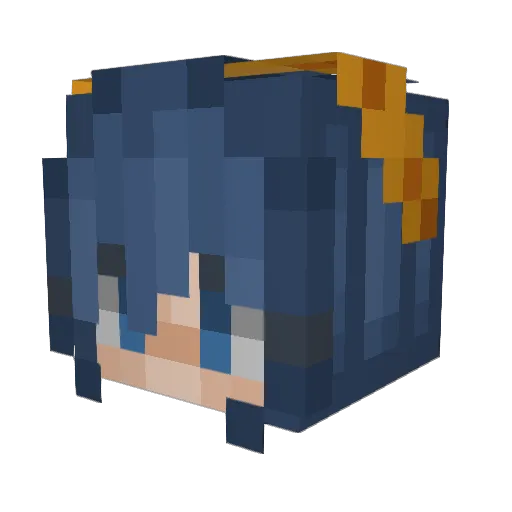 Nifw Minecraft avatar head, 3D render