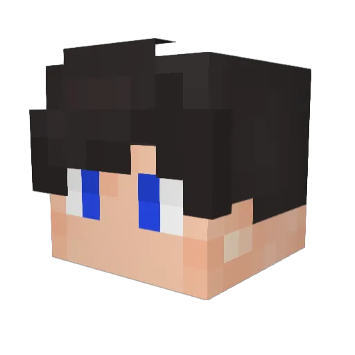 Nifys_SQ Minecraft avatar head, 3D render