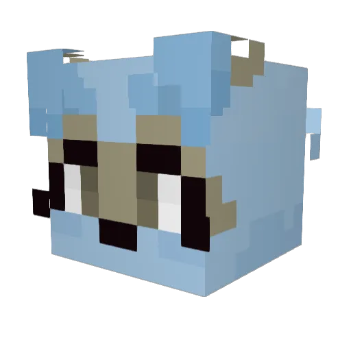 NigelGG Minecraft avatar head, 3D render