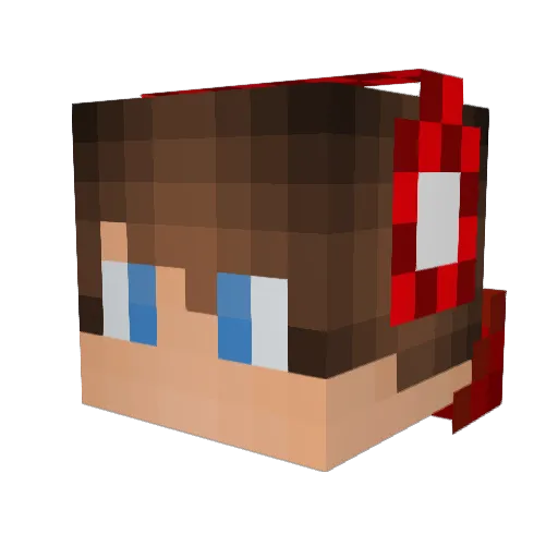 NigelYT Minecraft avatar head, 3D render