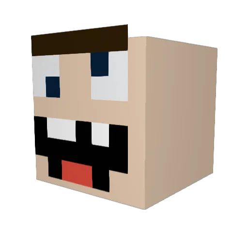Nigel_Cream Minecraft avatar head, 3D render