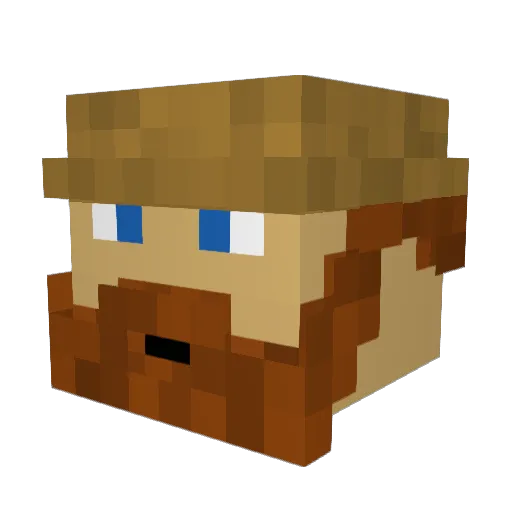 Nigel_Thornberri Minecraft avatar head, 3D render