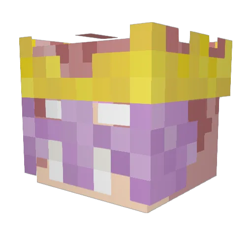 Nigelodeon Minecraft avatar head, 3D render