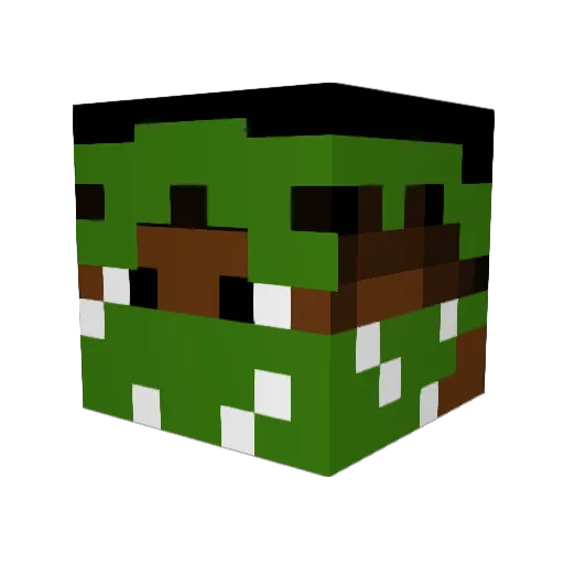 Niger_Guy Minecraft avatar head, 3D render