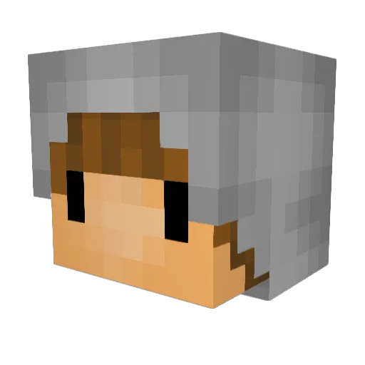 NigerianHoe Minecraft avatar head, 3D render