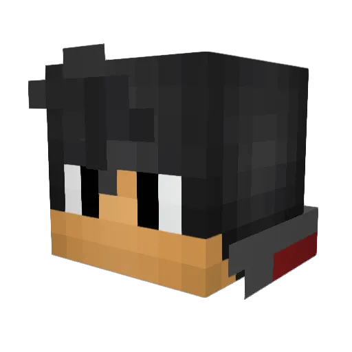 Nigev_A Minecraft avatar head, 3D render