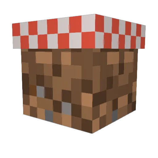 NiggeHD Minecraft avatar head, 3D render