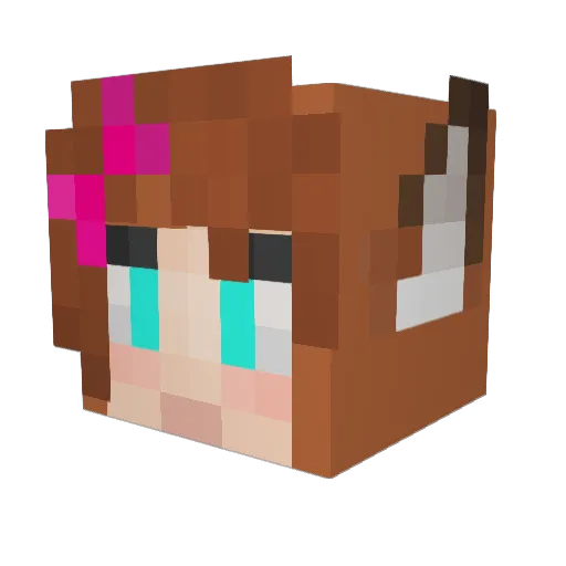 NiggoJ_TheReal Minecraft avatar head, 3D render