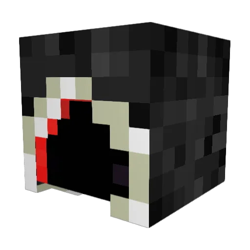 Nigh1ly Minecraft avatar head, 3D render