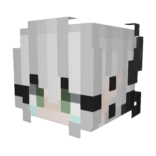 NighFuryUwU Minecraft avatar head, 3D render