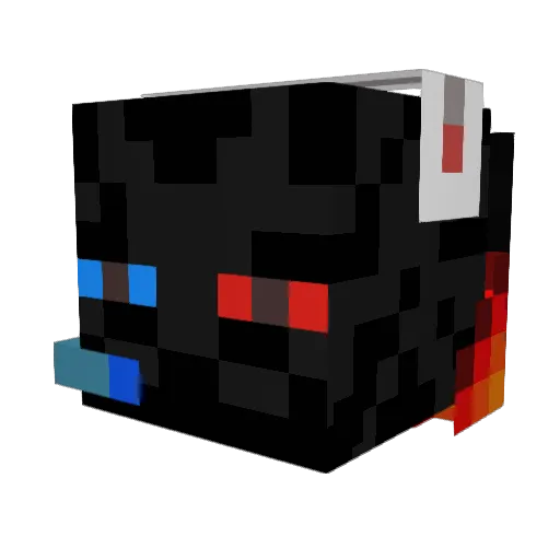 Night0327 Minecraft avatar head, 3D render
