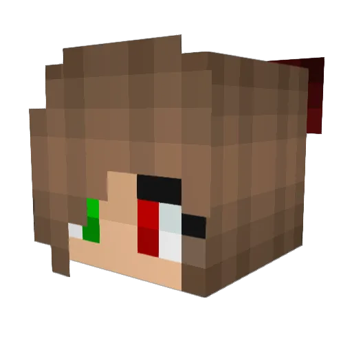 Night24Moon Minecraft avatar head, 3D render