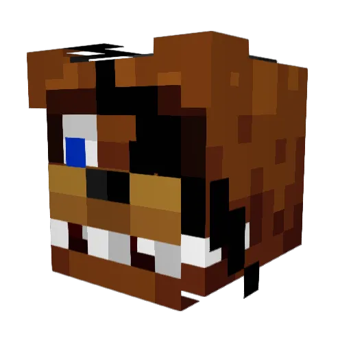 Night4Nixan Minecraft avatar head, 3D render