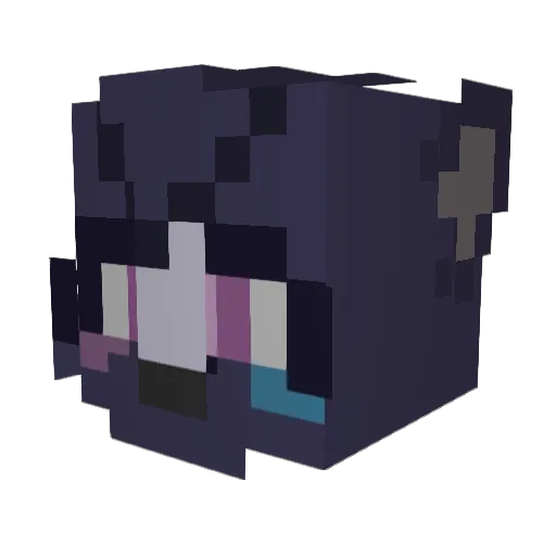 Night5485 Minecraft avatar head, 3D render