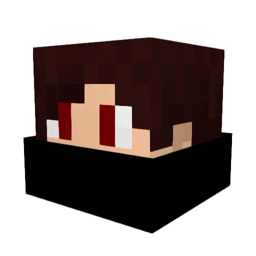 NightCat_1127 Minecraft avatar head, 3D render