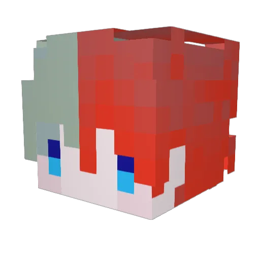 NightCore_87 Minecraft avatar head, 3D render