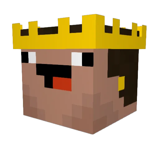 NightCrawler54 Minecraft avatar head, 3D render