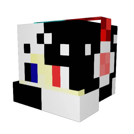 NightCrowHunter Minecraft avatar head, 3D render