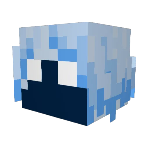 NightDragonVC Minecraft avatar head, 3D render