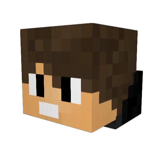 NightDrives Minecraft avatar head, 3D render