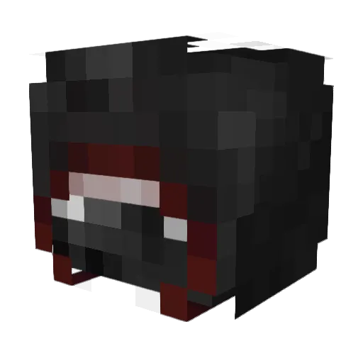NightDusk_ Minecraft avatar head, 3D render