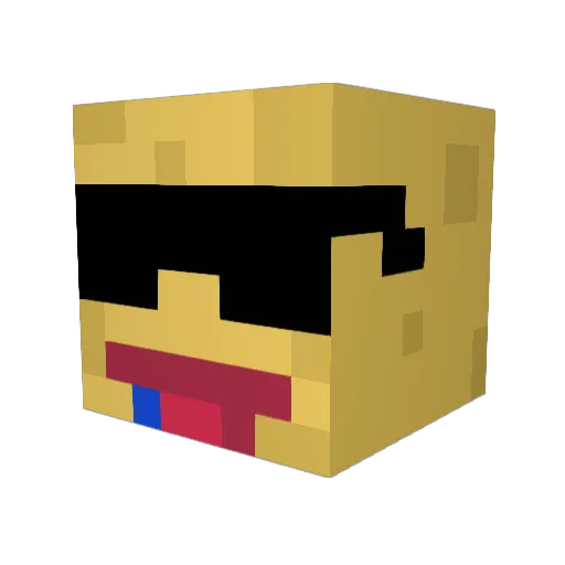 NightFighter2021 Minecraft avatar head, 3D render